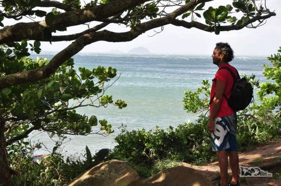 Trilha na região da Barra da Lagoa, em Florianópolis, Santa Catarina
